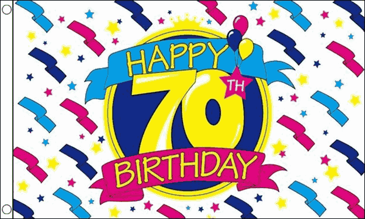 Happy Birthday Geburtstags Fahnen ver. Zahlen / Flagge gedruckt | 90 x 150 - Bild 6