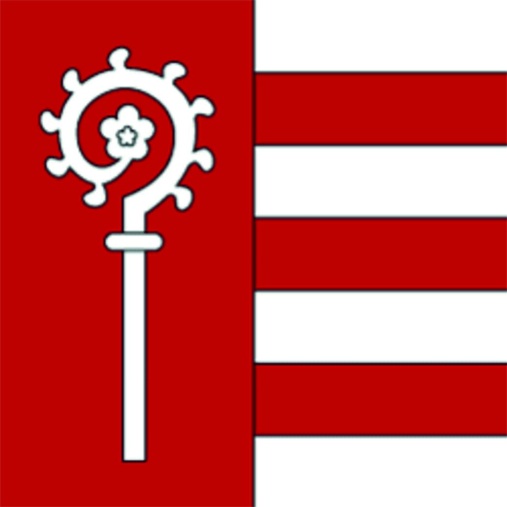Fahne Gemeinde 8884 Oberterzen Ehemalige Gemeinde (SG) | 30 x 30 cm und Gr&ouml;sser - Bild 1