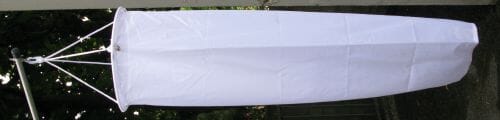 Windsack weiss aus Multi-Flag | Durchmesser 30 cm x 120 / 150 cm L&auml;nge - Bild 1