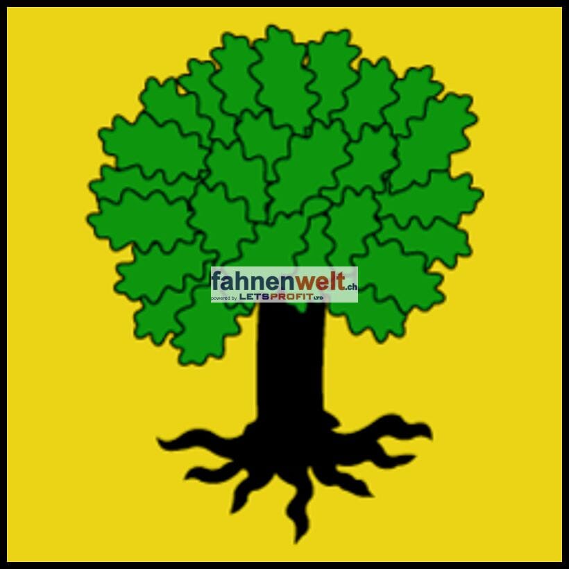 Fahne Bezirk Echallens (VD) | 30 x 30 cm und Gr&ouml;sser - Bild 1