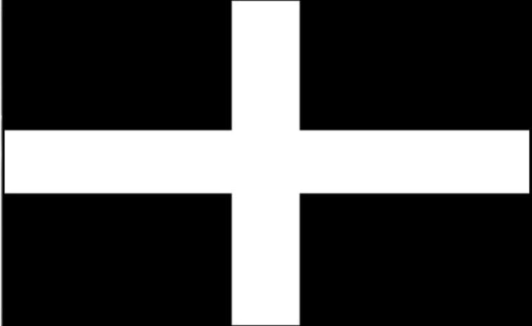 Cornwall Fahne gedruckt | 90 x 150 cm - Bild 1