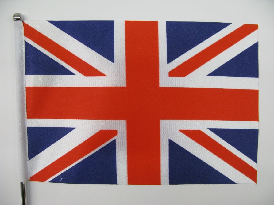 Grossbritannien / UK Tisch-Fahne DeLuxe ohne St&auml;nder | 15.5 x 24 cm - Bild 2
