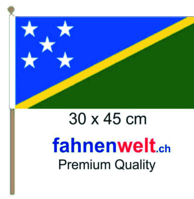 Salomon Inseln Fahne / Flagge am Stab | 30 x 45 cm - Bild 1