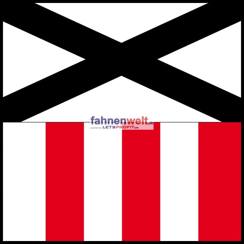 Fahne Gemeinde 1745 La Brillaz (FR) | 30 x 30 cm und Gr&ouml;sser - Bild 1