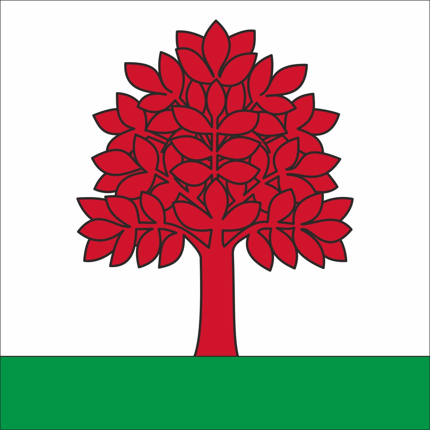 Fahne Gemeinde 8414 Buch am Irchel (ZH) | 30 x 30 cm und Gr&ouml;sser - Bild 1