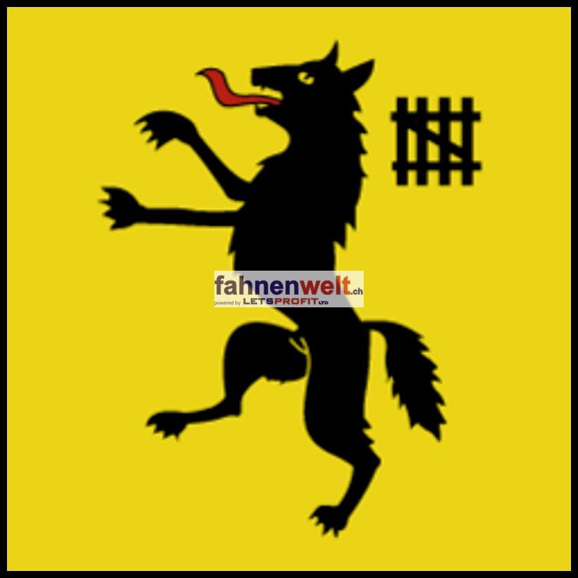 Fahne Gemeinde 1355 L'Abergement (VD) | 30 x 30 cm und Gr&ouml;sser - Bild 1