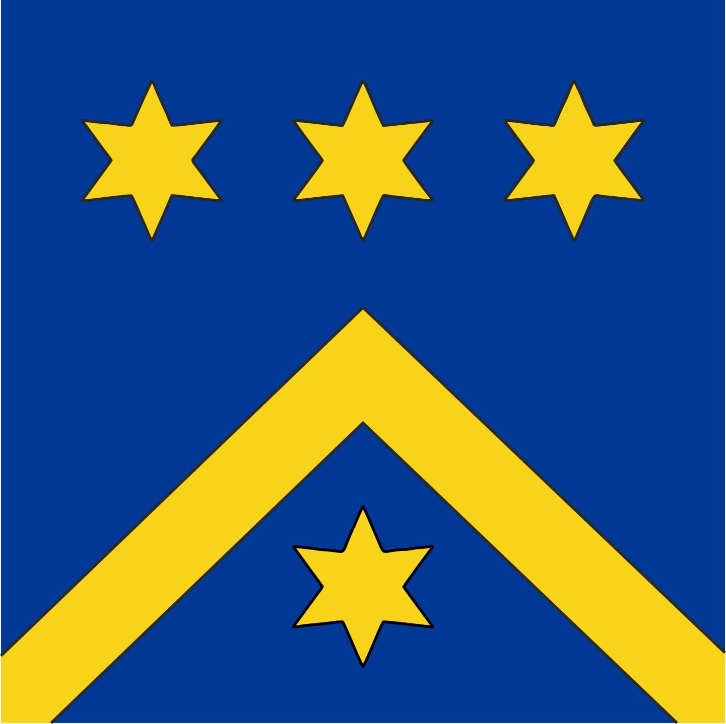 Fahne Gemeinde 7418 Tomils Ehemalige Gemeinde (GR) | 30 x 30 cm und Gr&ouml;sser - Bild 1
