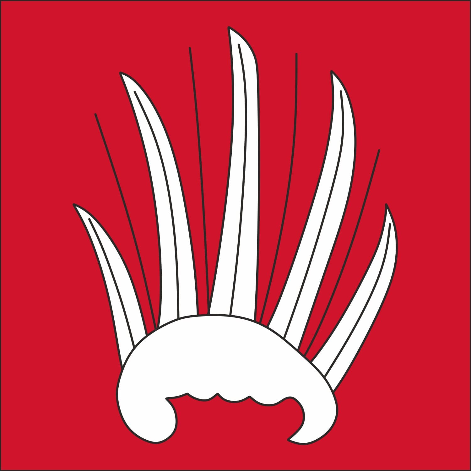 Fahne Gemeinde 8535 Lanzenneunforn Ehemalige Gemeinde (TG) | 30 x 30 cm und Gr&ouml;sser - Bild 1