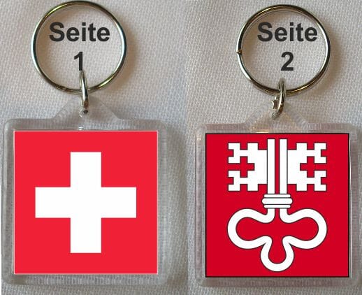 Schl&uuml;sselanh&auml;nger Nidwalden / Schweiz | 40 x 40 mm - Bild 1