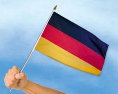 Deutschland Fahne / Flagge am Stab | 30 x 45 cm - Bild 1