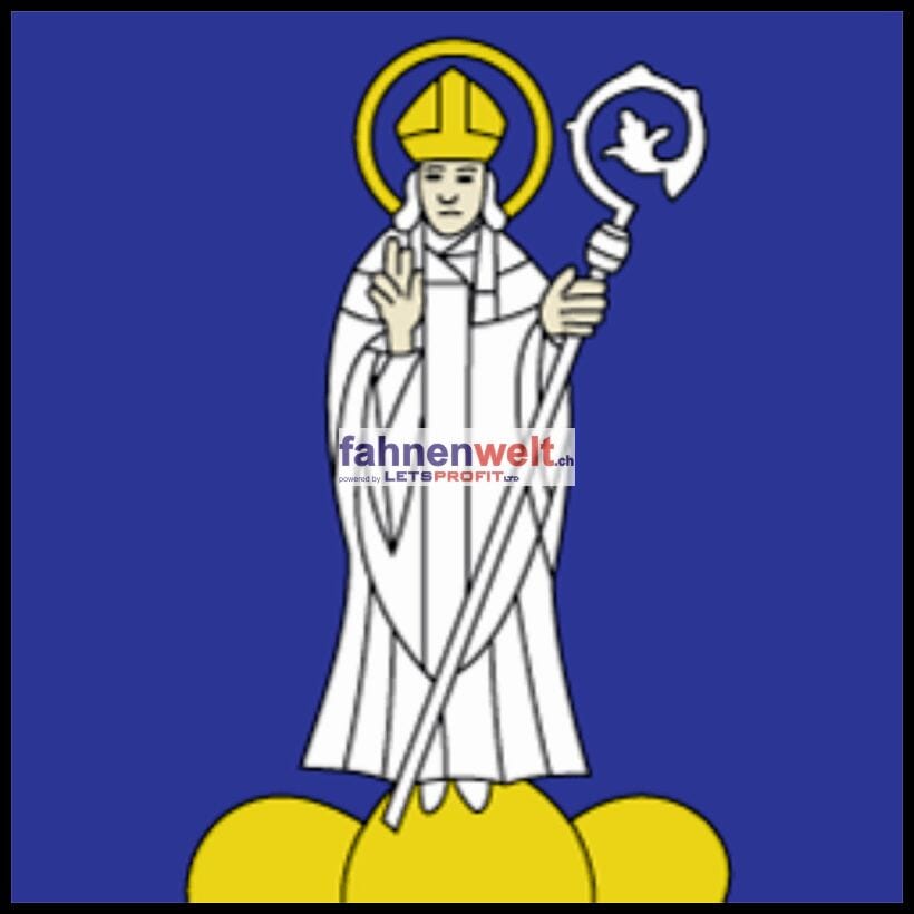 Fahne Gemeinde 2874 St-Brais (JU) | 30 x 30 cm und Gr&ouml;sser - Bild 1