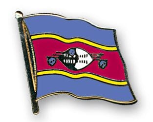 Flaggen Pin K&ouml;nigreich von Swasiland / Eswatini geschwungen | ca. 20 mm - Bild 1