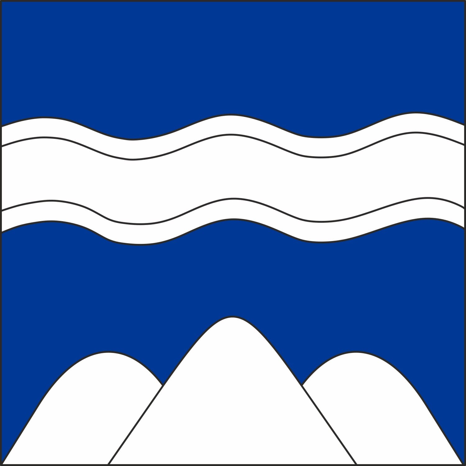Fahne Gemeinde 3984 Fiesch (VS) | 30 x 30 cm und Gr&ouml;sser - Bild 1