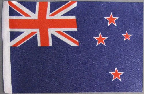 Neuseeland Tisch-Fahne DeLuxe ohne St&auml;nder | 15.5 x 24 cm - Bild 2
