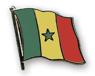 Flaggen Pin Senegal geschwungen | ca. 20 mm - Bild 1