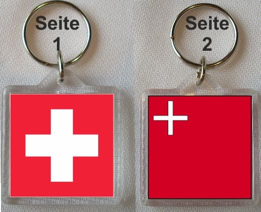 Schl&uuml;sselanh&auml;nger Schwyz / Schweiz | 40 x 40 mm - Bild 1