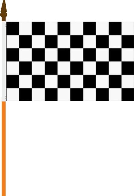 Zielfahne / Flagge am Stab Pack &agrave; 4 St&uuml;ck | 15.5 x 22.5 cm - Bild 1