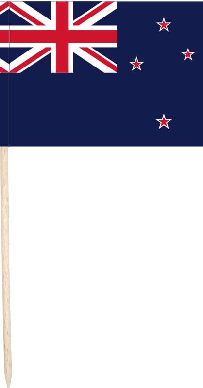 Mini-Fahnen Neuseeland Pack &agrave; 50 St&uuml;ck | 30 x 40 mm - Bild 1
