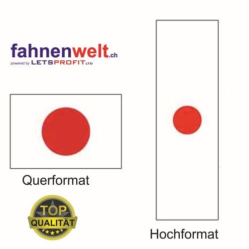 Japan Fahne aus Multi-Flag im Hoch- und Querformat | diverse Gr&ouml;ssen - Bild 1