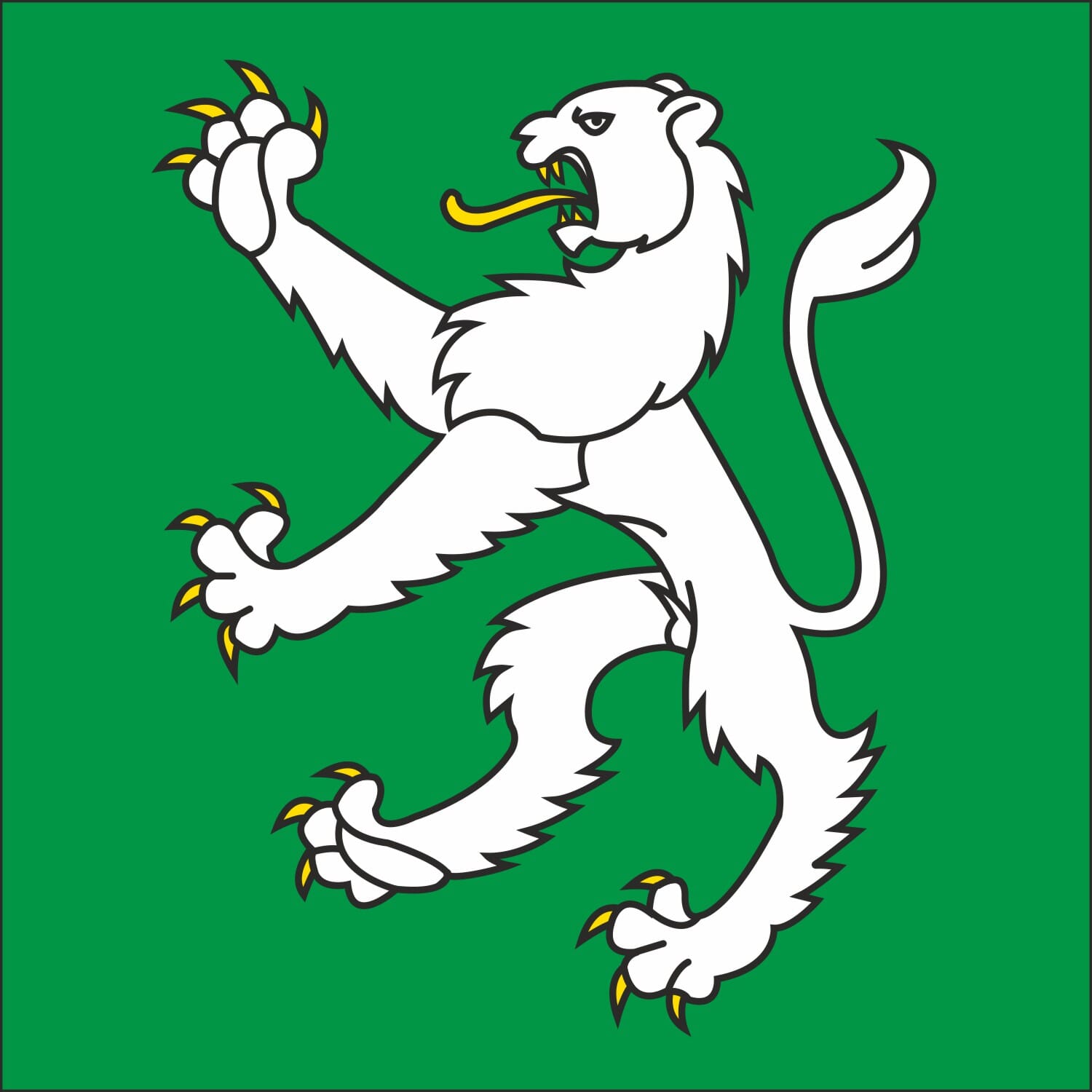 Fahne Gemeinde 8627 Gr&uuml;ningen (ZH) | 30 x 30 cm und Gr&ouml;sser - Bild 1