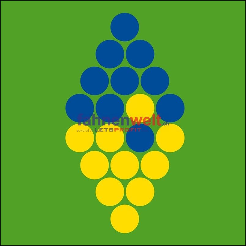 Fahne Gemeinde 6516 Cugnasco-Gerra (TI) | 30 x 30 cm und Gr&ouml;sser - Bild 1