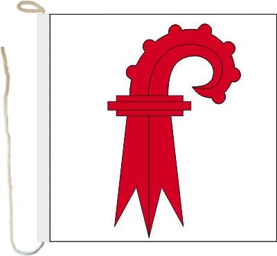 Bootsfahne / Bootsflagge Basel-Landschaft | 30 x 30 cm - Bild 1