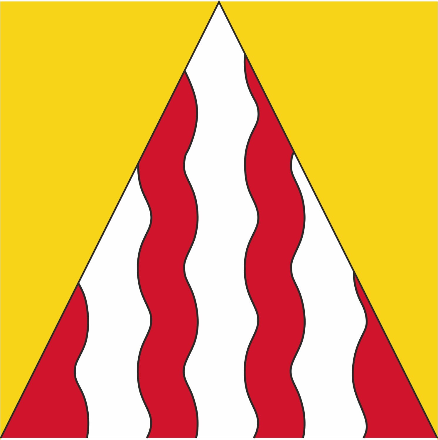 Fahne Gemeinde 3855 Schwanden bei Brienz (BE) | 30 x 30 cm und Gr&ouml;sser - Bild 1