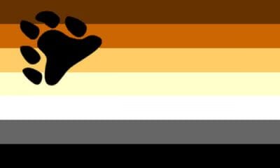 Gay Pride B&auml;r Fahne gedruckt | 90 x 150 cm - Bild 1