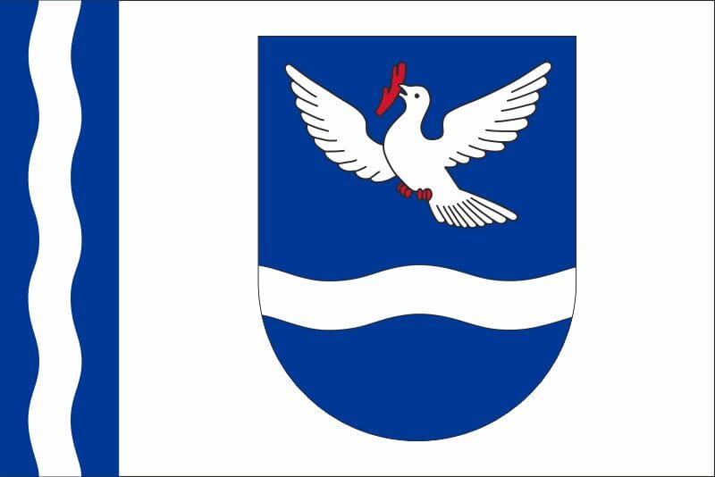 Fahne Gemeinde 9492 Eschen/Nedeln FL WAPPEN | 20 x 30 cm und Gr&ouml;sser - Bild 1