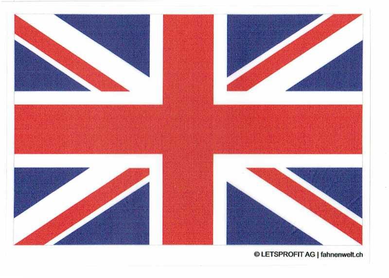 Aufkleber Grossbritannien | 7 x 9.5 cm - Bild 1
