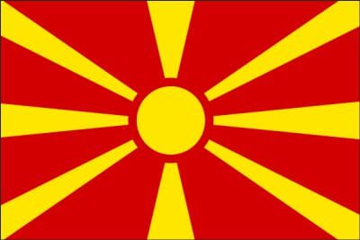L&auml;nderfahne Nordmazedonien | Multi-Flag | ca. 90 x 150 cm - Bild 1