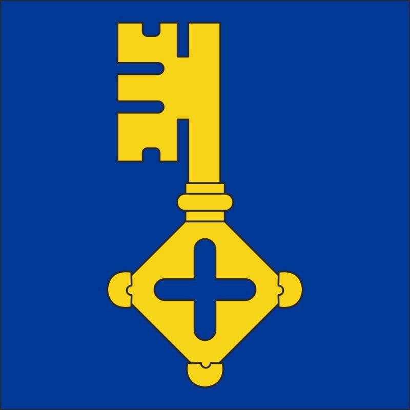 Fahne Gemeinde 7028 St. Peter-Pagig Ehemalige Gemeinde (GR) | 30 x 30 cm und Gr&ouml;sser - Bild 1