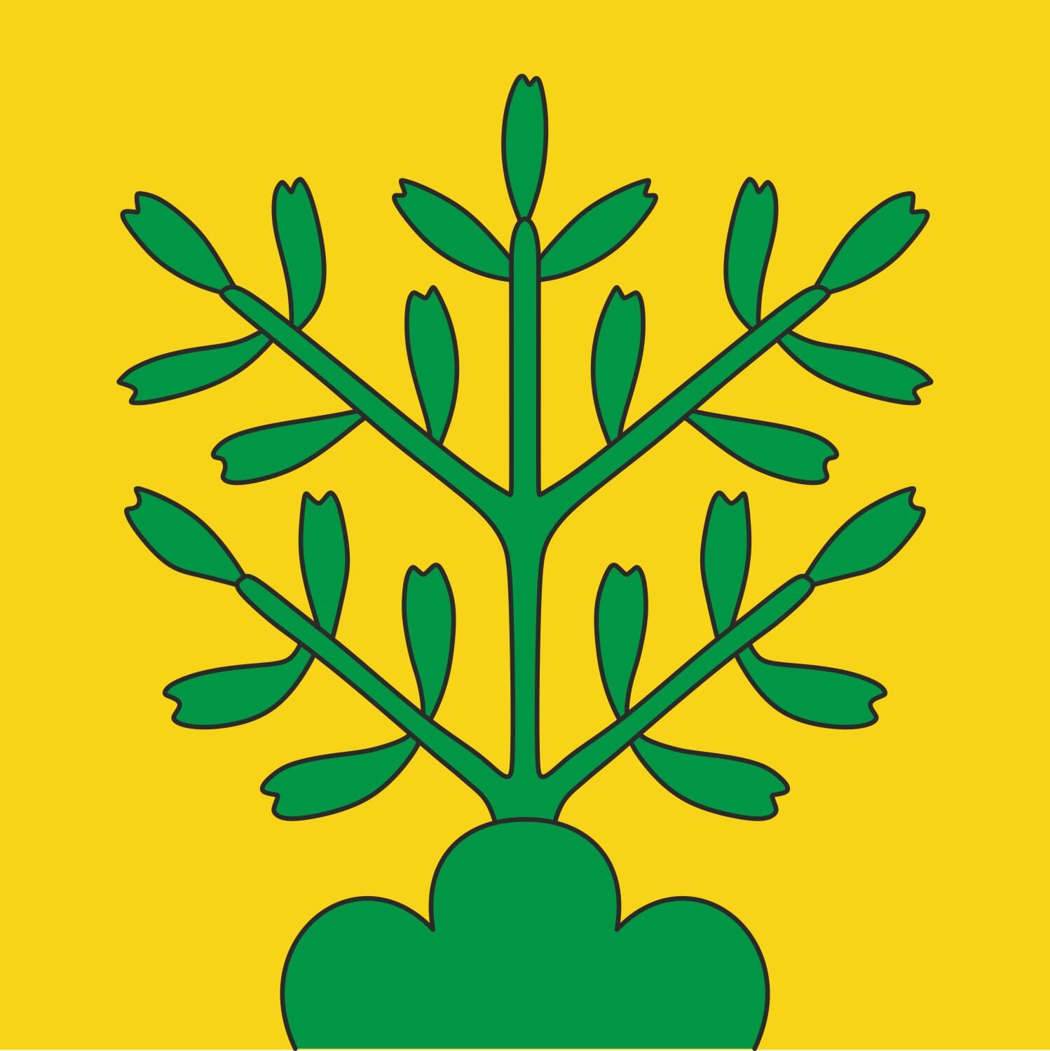 Fahne Gemeinde 4625 Oberbuchsiten (SO) | 30 x 30 cm und Gr&ouml;sser - Bild 1