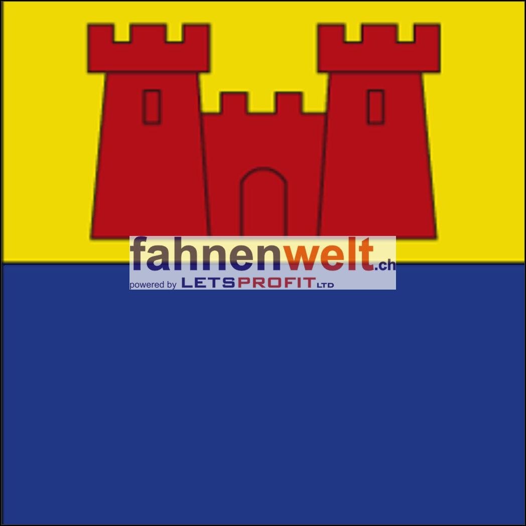 Fahne Gemeinde 3631 H&ouml;fen Ehemalige Gemeinde (BE) | 30 x 30 cm und Gr&ouml;sser - Bild 1