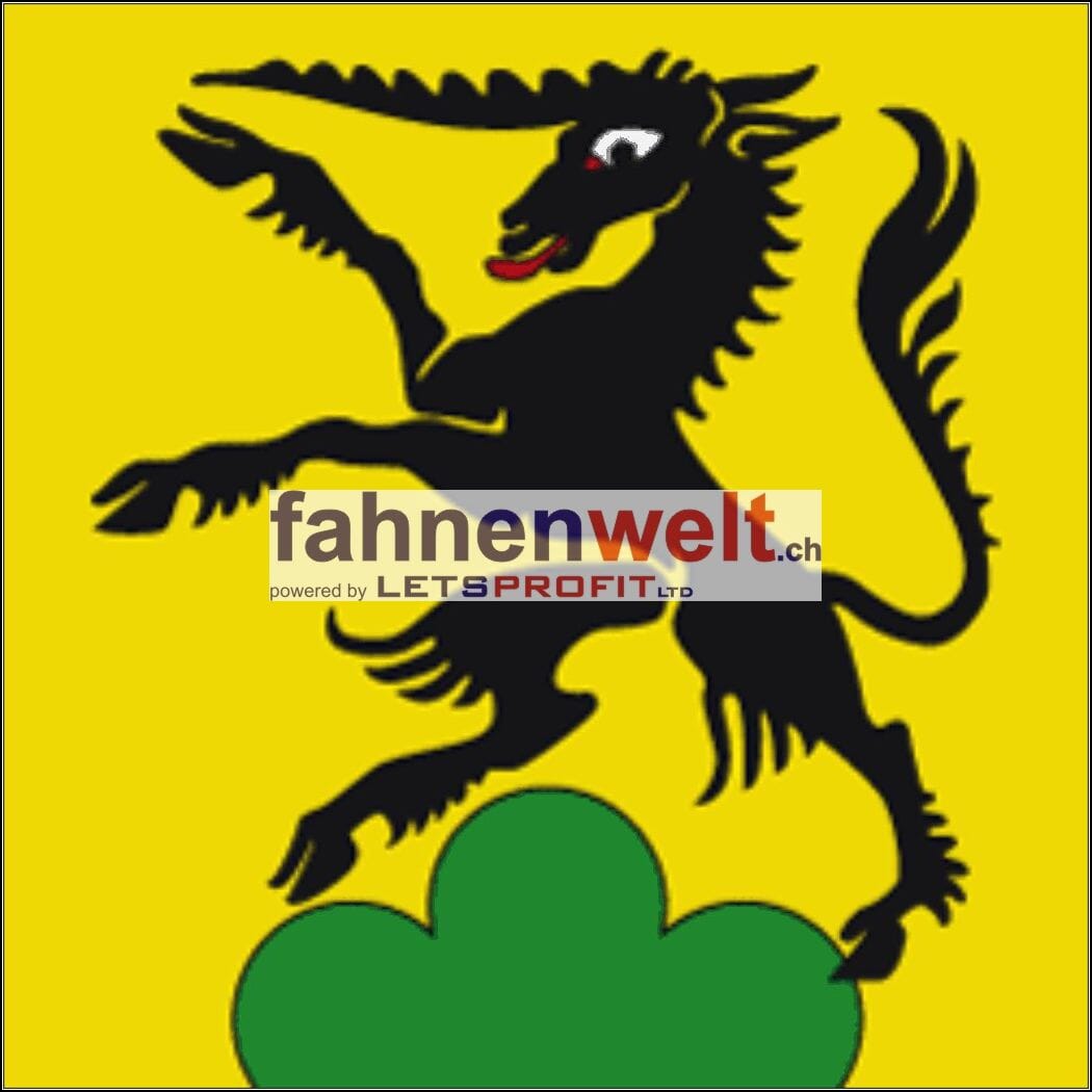 Fahne Kreis Ramosch (GR) | 30 x 30 cm und Gr&ouml;sser - Bild 1