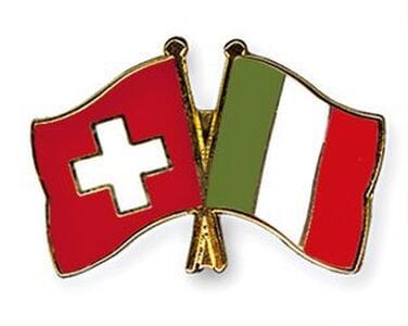 Freundschaftspin Schweiz-Italien | Gr&ouml;sse ca. 22mm - Bild 1