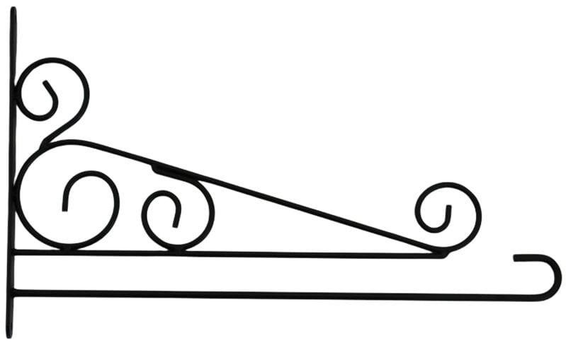 Wandhalter f&uuml;r Gartenfahnen schwarz &ndash; 33.5 x 20.5 cm - Bild 1