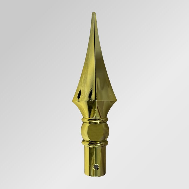 Lanzenspitze goldfarben 19 cm &ndash; F&uuml;r unsere Diplomaten-Fahnenstange &Oslash; 32 mm - Bild 1