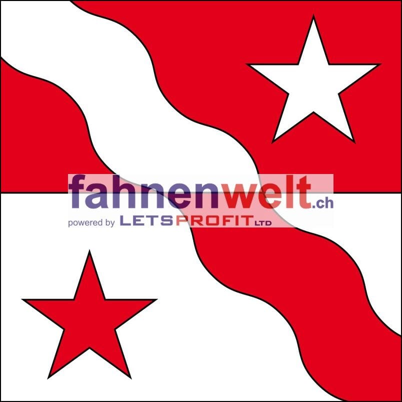 Fahne Gemeinde 5015 Erlinsbach (SO) | 30 x 30 cm und Gr&ouml;sser - Bild 1