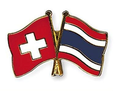 Freundschaftspin Schweiz-Thailand | Gr&ouml;sse ca. 22mm - Bild 1
