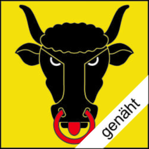 Fahne Uri UR gen&auml;ht / appliziert | 120 x 120 cm - Bild 1
