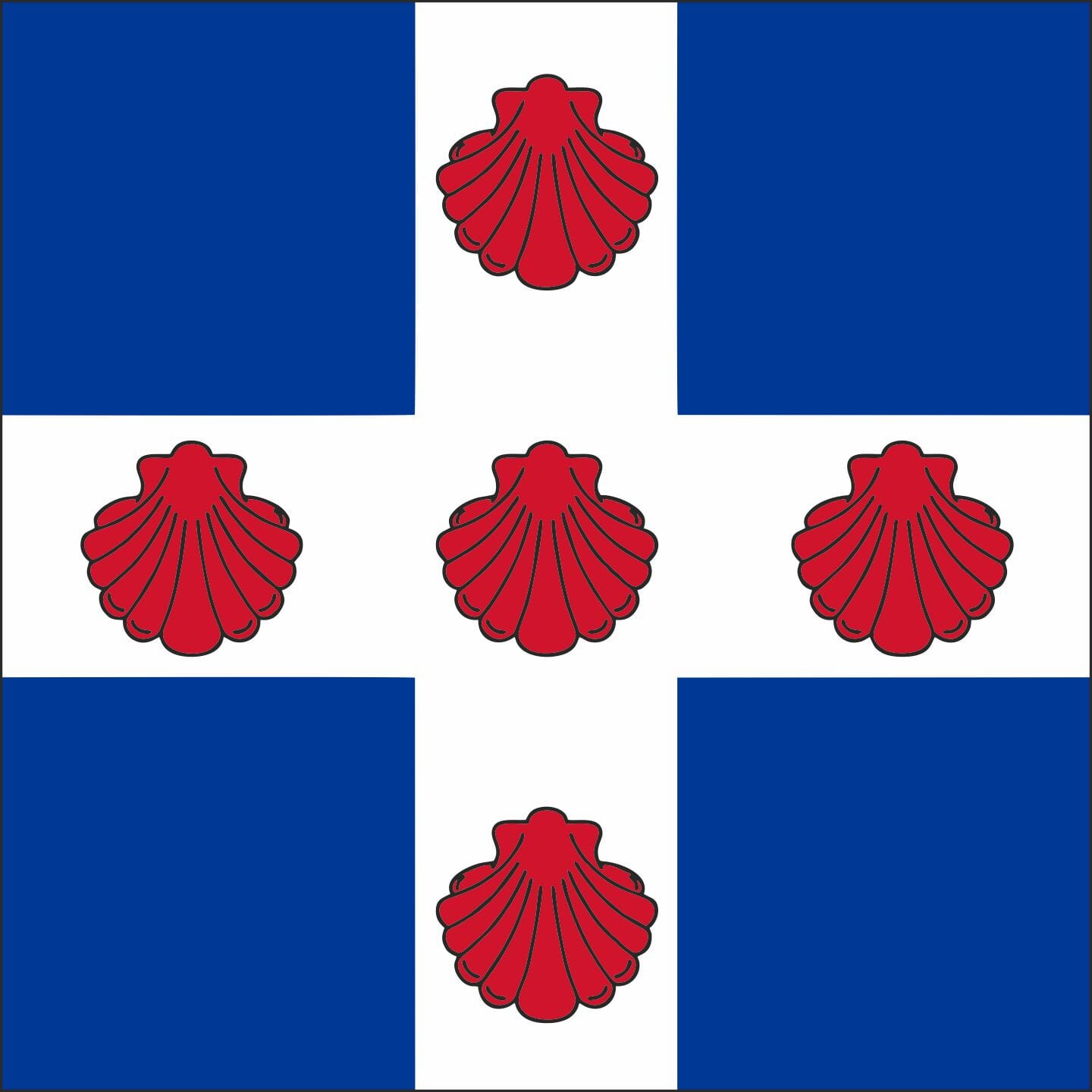 Fahne Gemeinde 1298 C&eacute;ligny (GE) | 30 x 30 cm und Gr&ouml;sser - Bild 1