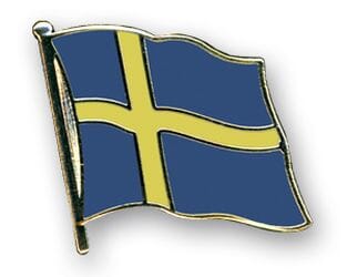 Flaggen Pin Schweden geschwungen | ca. 20 mm - Bild 1