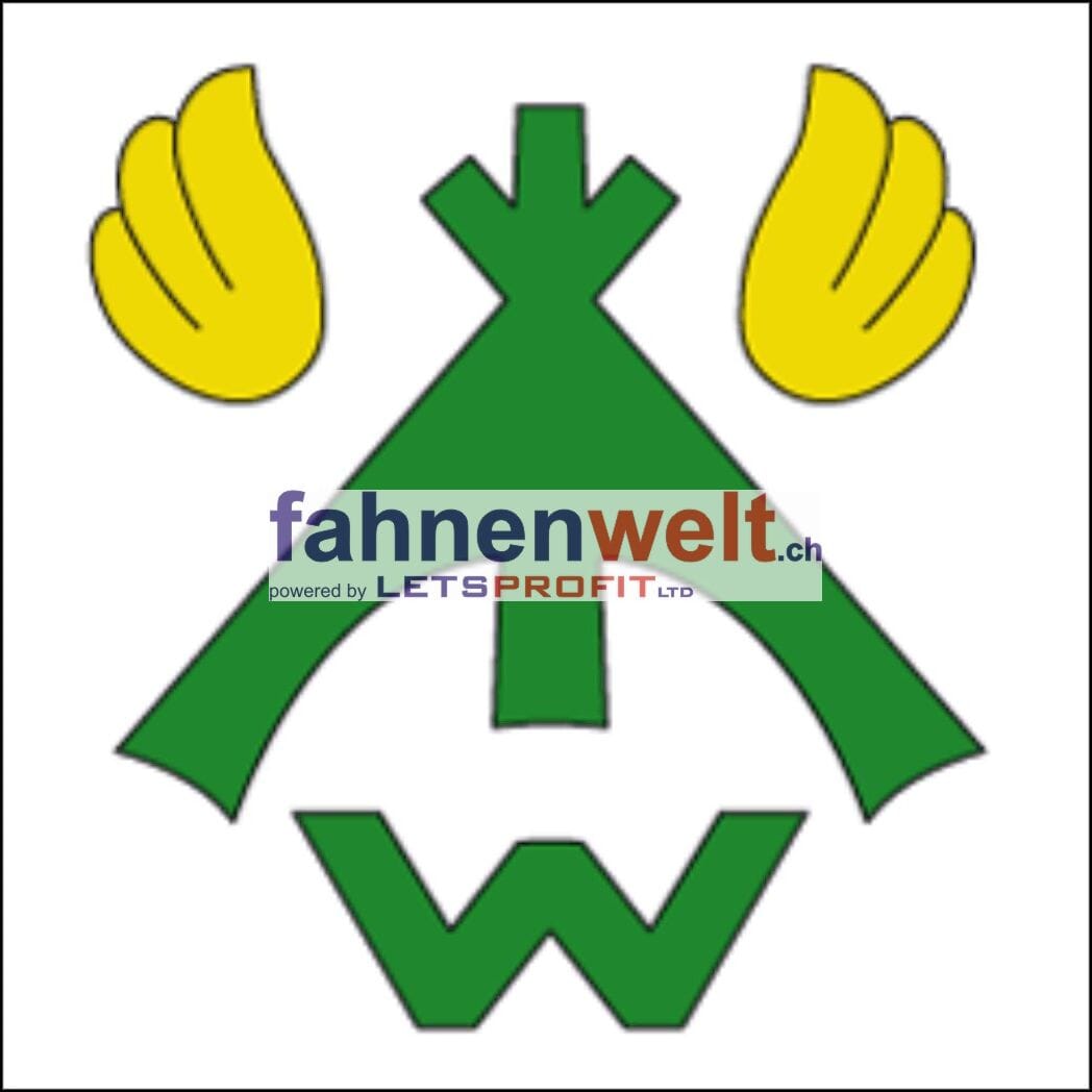 Fahne Gemeinde 3045 Wahlendorf Ehemalige Gemeinde (BE) | 30 x 30 cm und Gr&ouml;sser - Bild 1
