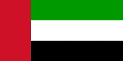 Vereinigte Arabische Emirate Fahne gedruckt | 60 x 90 cm - Bild 1