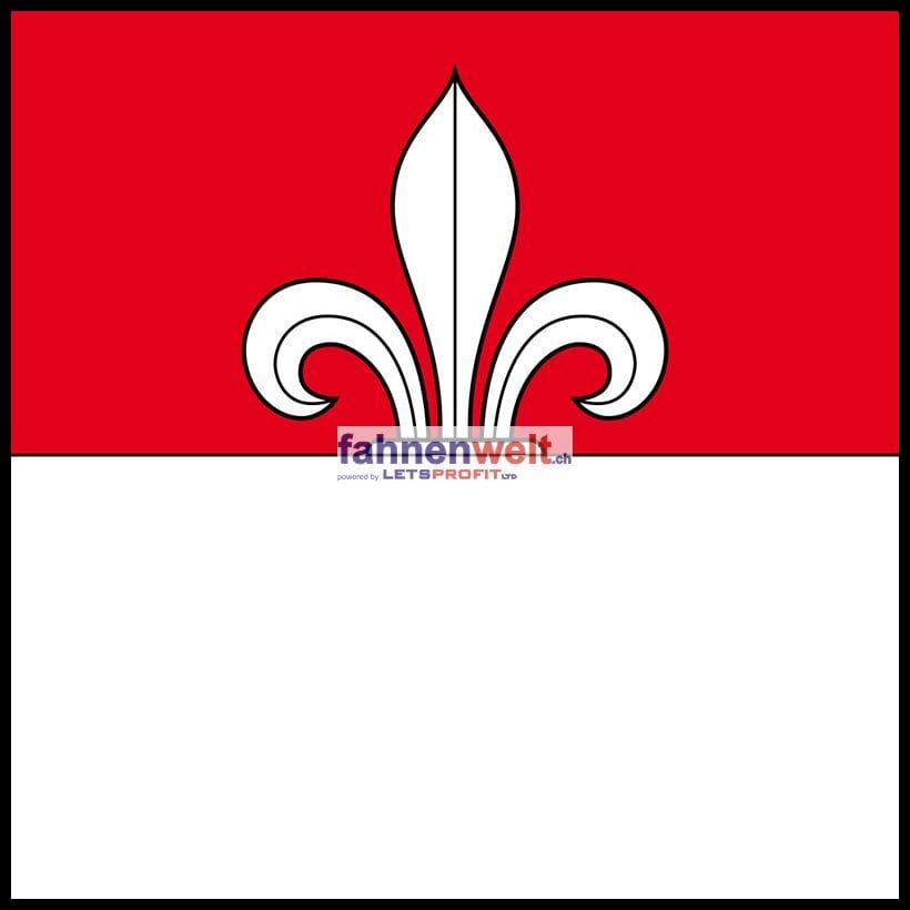 Fahne Gemeinde 1714 Heitenried (FR) | 30 x 30 cm und Gr&ouml;sser - Bild 1