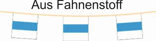 Fahnenkette Kanton Zug | 15 Fahnen | aus Stoff in diversen Gr&ouml;ssen ab - Bild 1