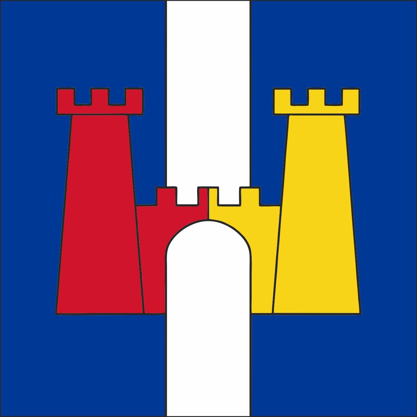 Fahne Gemeinde 6593 Cadenazzo (TI) | 30 x 30 cm und Gr&ouml;sser - Bild 1