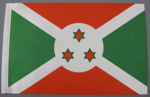 Burundi Tisch-Fahne DeLuxe ohne St&auml;nder | 15.5 x 24 cm - Bild 2