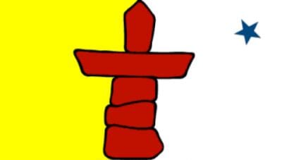 Nunavut Fahne gedruckt | 90 x 150 cm - Bild 1